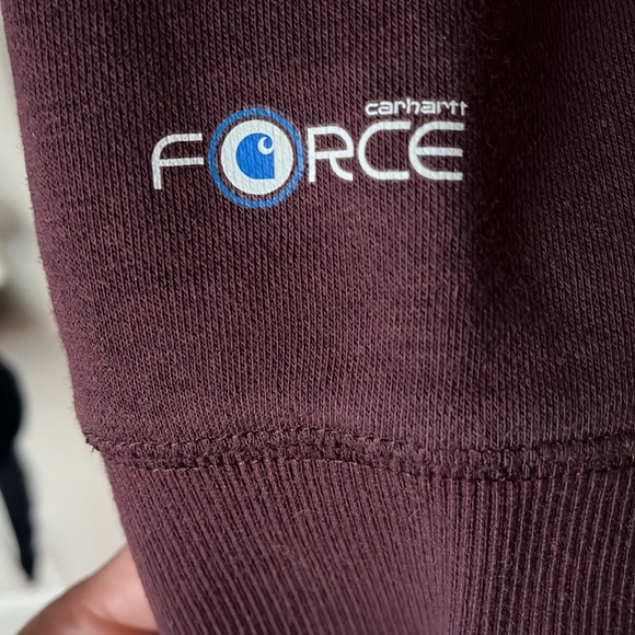 Carhartt Full zip Maroon Hoodie - Picture 8 of 16